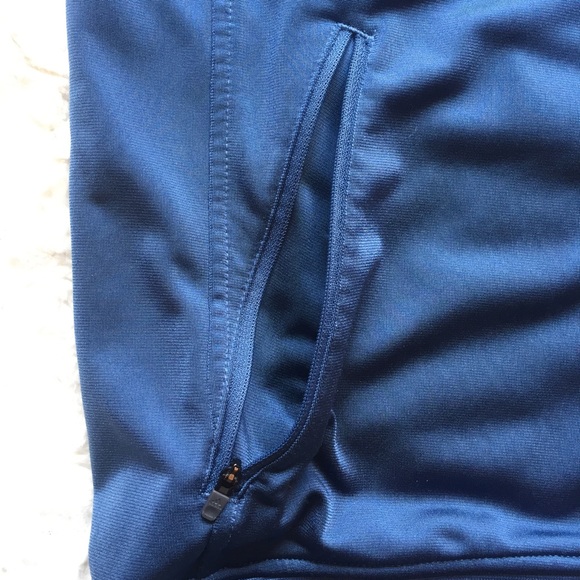 Adidas blue and gray zip track jacket - Picture 4 of 5